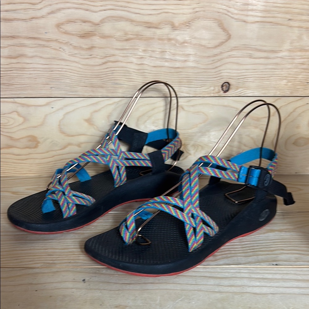 Chaco rainbow Colorful Strappy Sandals‎ size 12